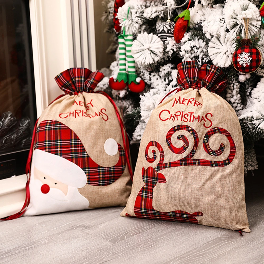 Luxury Xmas Bags - Tas Hadiah Natal Besar dengan Tali