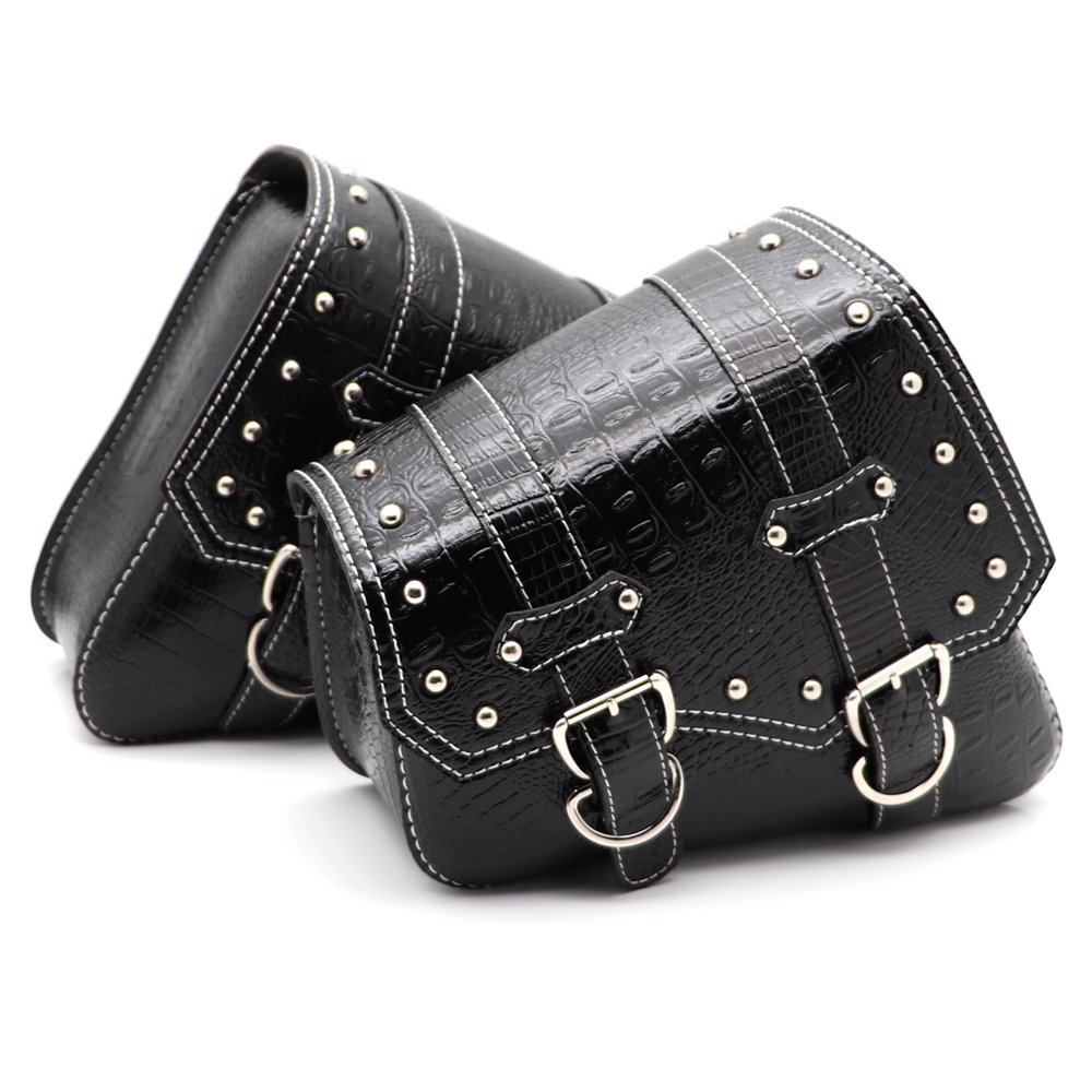 Luxury Bags Luggage - Tas gesper logam pola buaya segitiga,