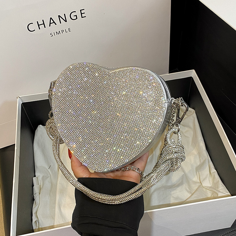 Luxury Bags Made In Italy - Pegangan simpul Rhinestones tas Clutch malam