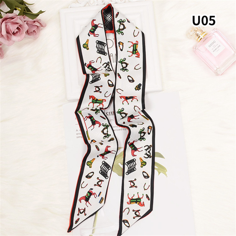 Syal Skinny Kotak-kotak Kuda T - Luxury Bags Women Brands ulasan dan harga