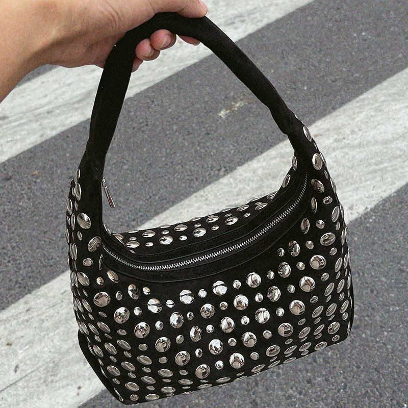 Tas Ember Berhias Rivet Kulit  - Luxury Bags Women Brands ulasan dan harga