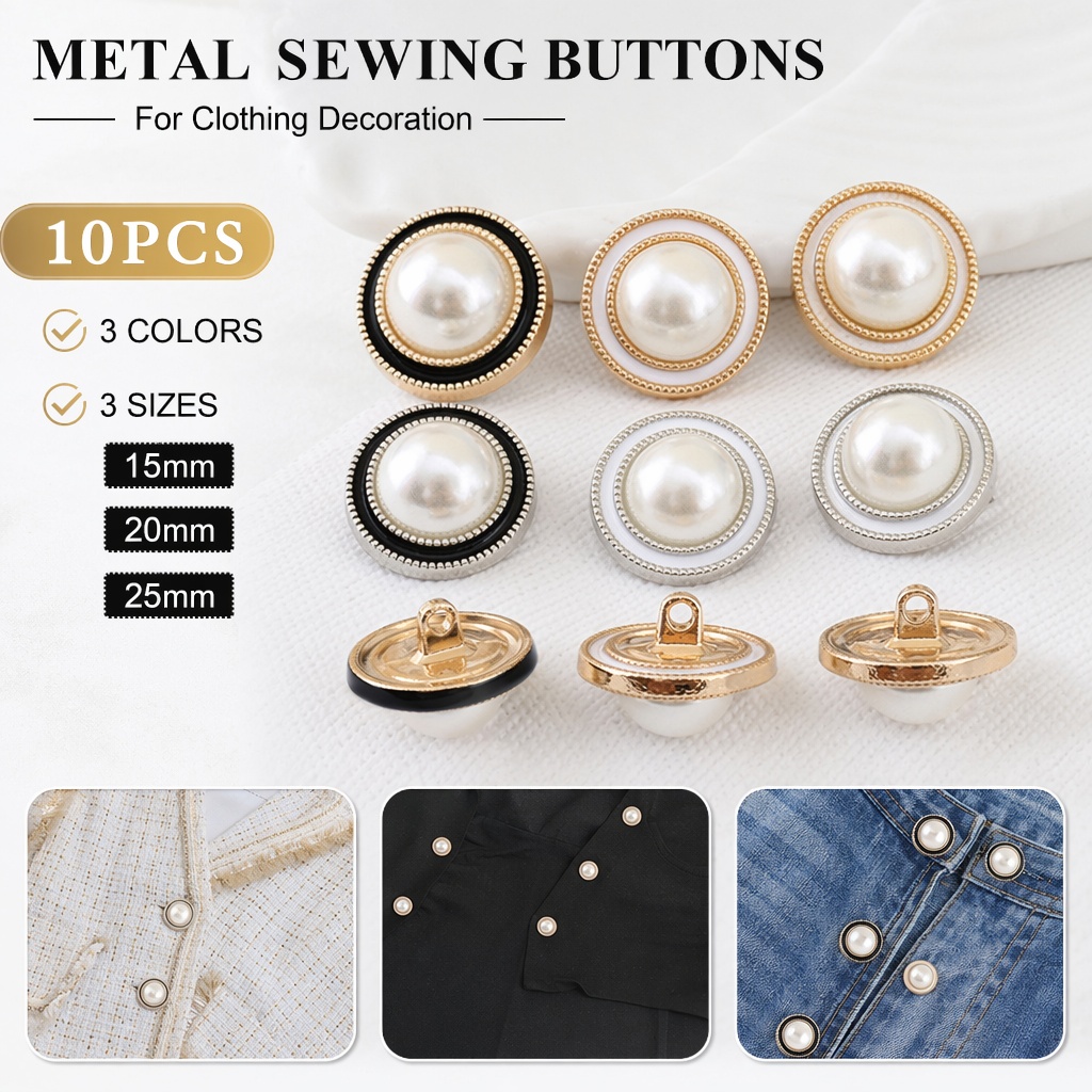 10 Buah Kancing Jahit Logam Mu - Luxury Bags Dry Clean ulasan dan harga