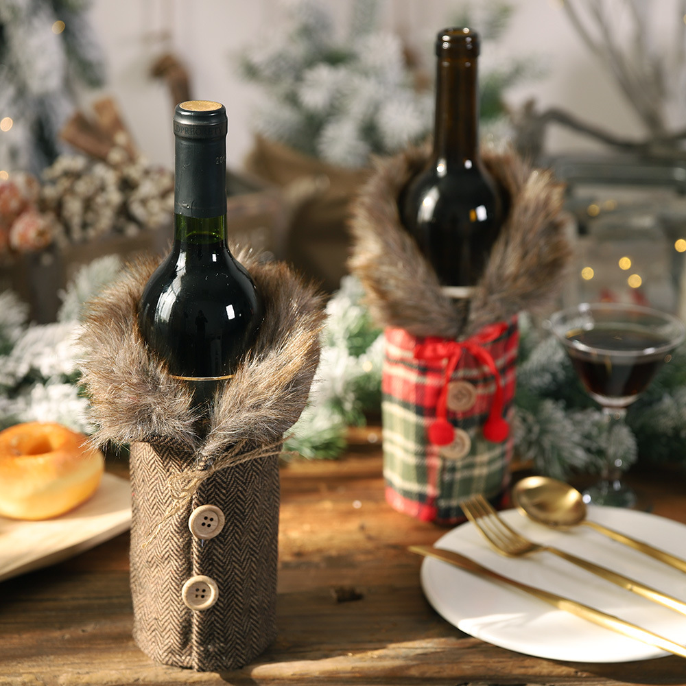 Penutup Botol Anggur Natal Mew - Luxury Xmas Bags ulasan dan harga